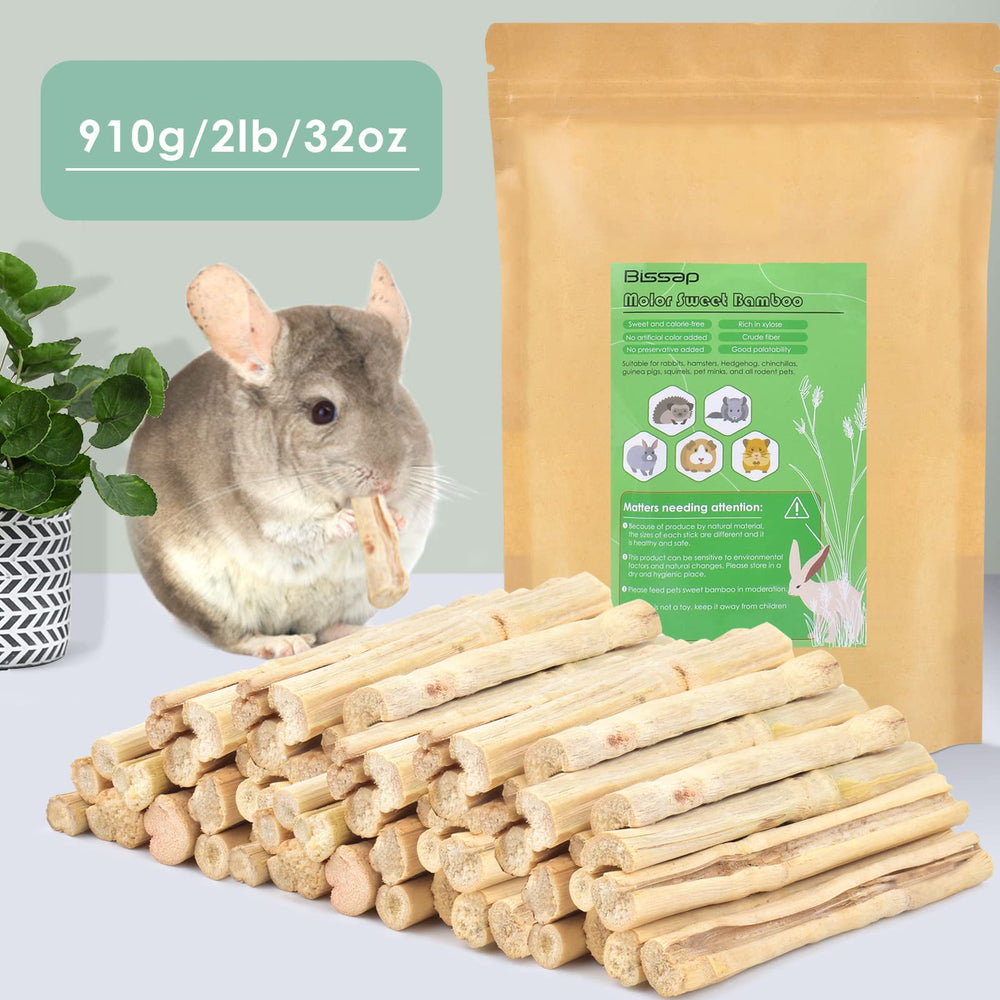 Bissap bamboo chew for hamsters offering crunchy enrichment