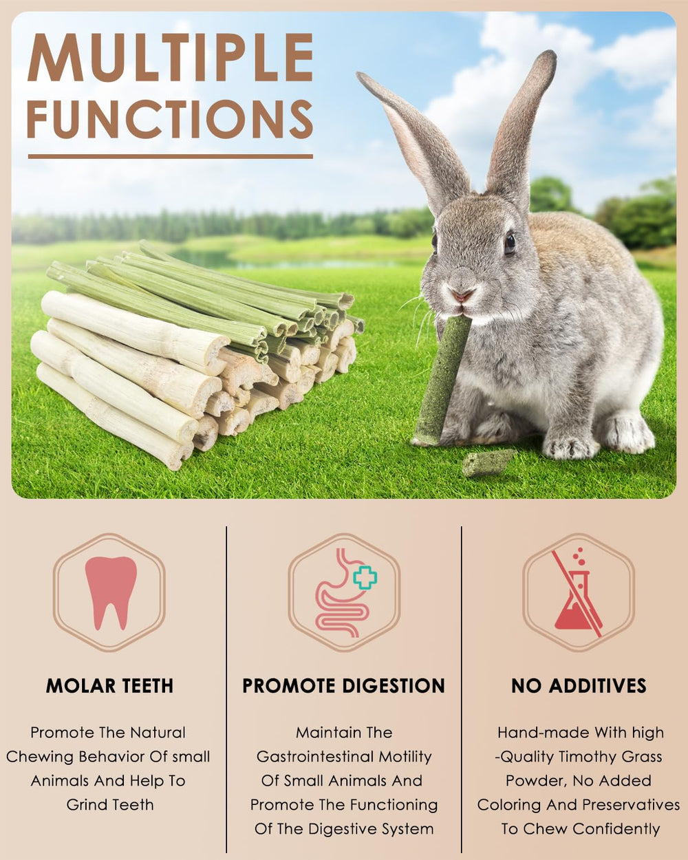 Bissap sweet bamboo sticks image highlights crunchy texture for engaging chewing.