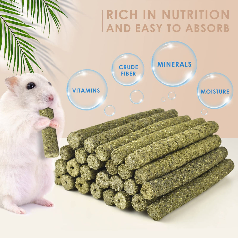 Bissap Timothy hay sticks close-up texture emphasizes natural fibrous chew.