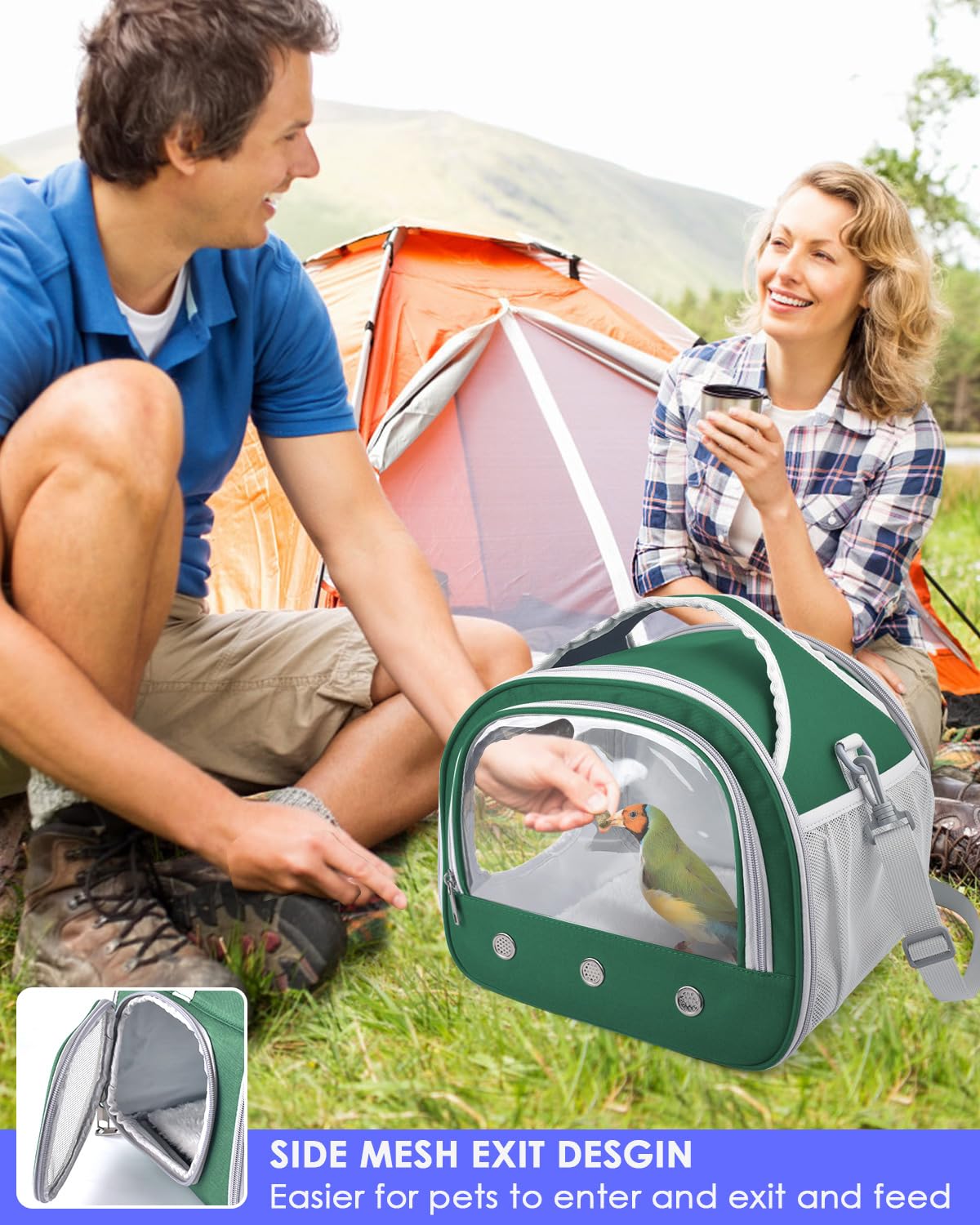 Bissap travel carrier detachable cushion provides comfy seat