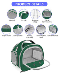 Bissap travel carrier side ventilation highlights airflow for small pets