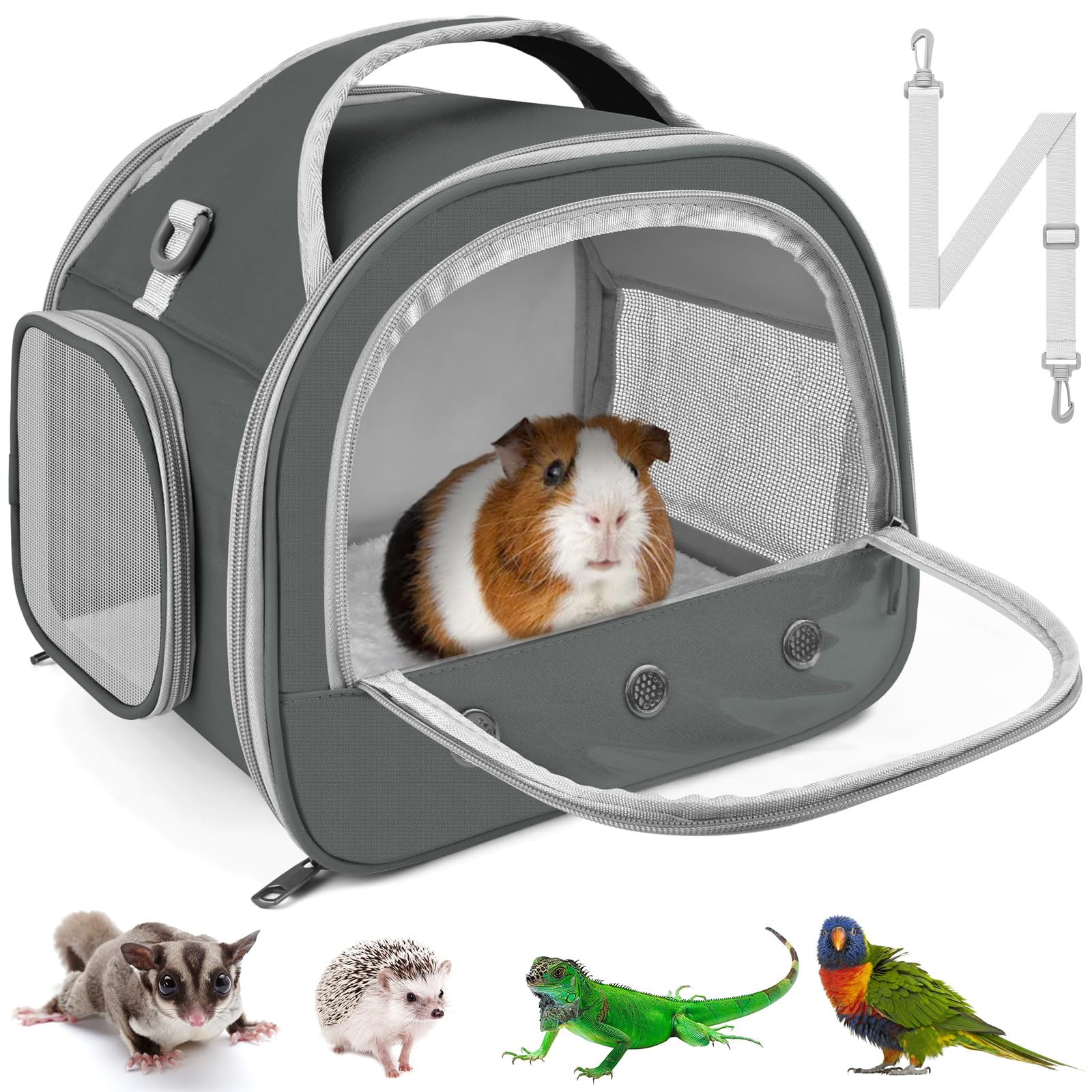 Bissap travel carrier with transparent window for easy monitoring of your pet