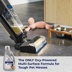 Bissell CrossWave Pet Pro Oxy on sealed hard floors cleans stains from tile and grout