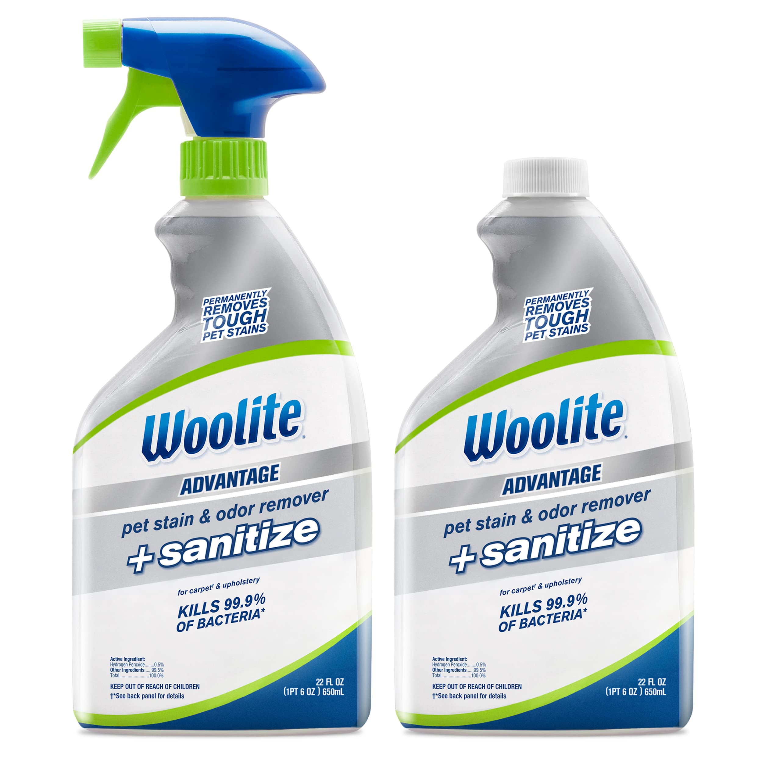 Bissell Woolite Advantage bottle pour shows easy application for cleaning