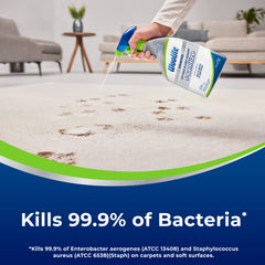 Stain removal action with Woolite Advantage on fabrics