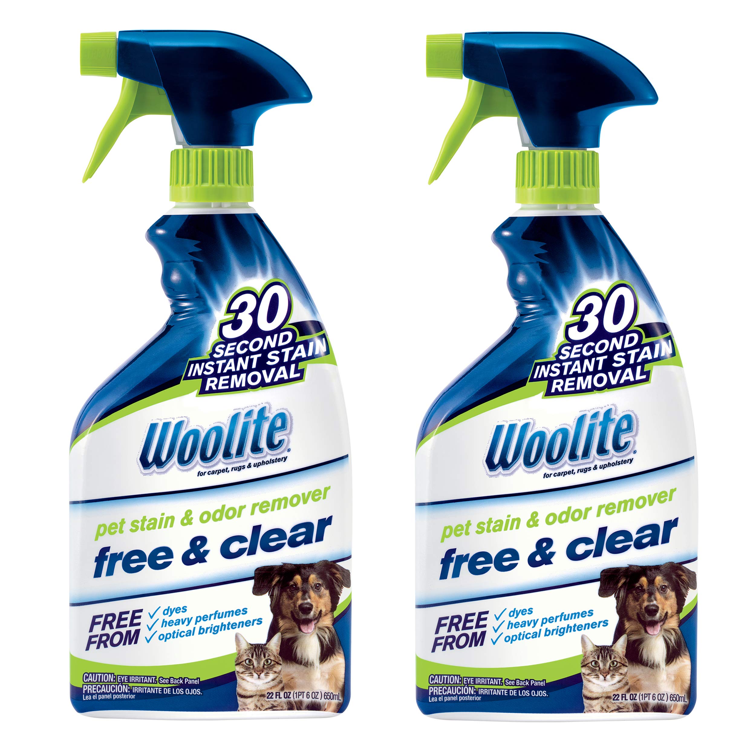 Bissell Woolite Free & Clear bottle pour for quick stain treatment on fabrics