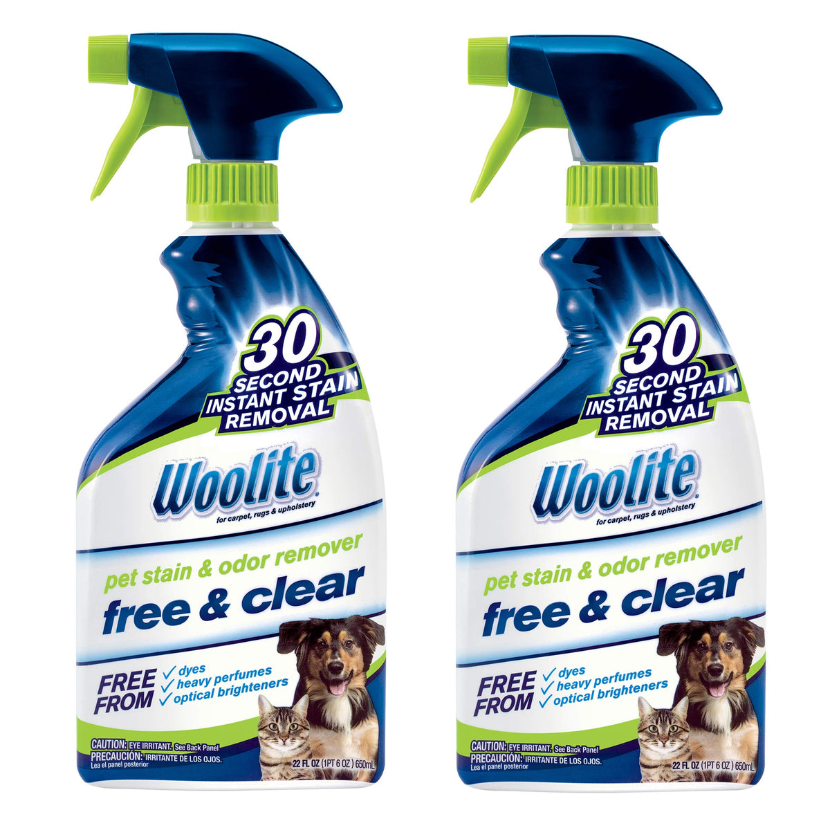 Bissell Woolite Free & Clear bottle pour for quick stain treatment on fabrics