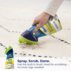 Enzyme action in Woolite Eliminator continuing to clean after application