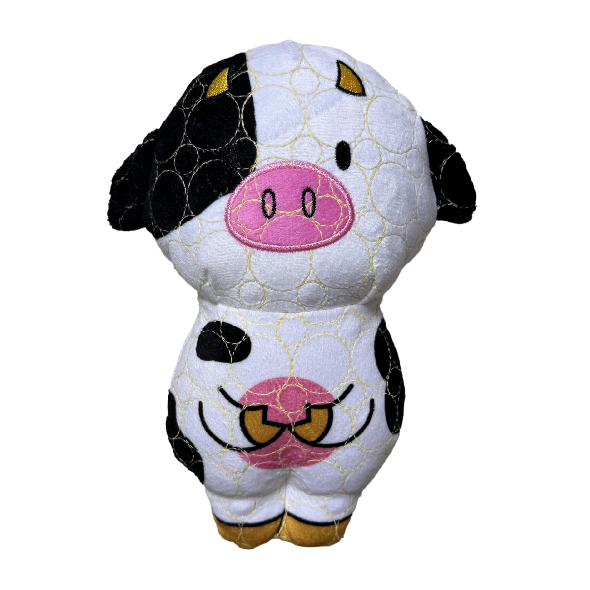 Bite Force cow toy with squeaker for indoor and outdoor play