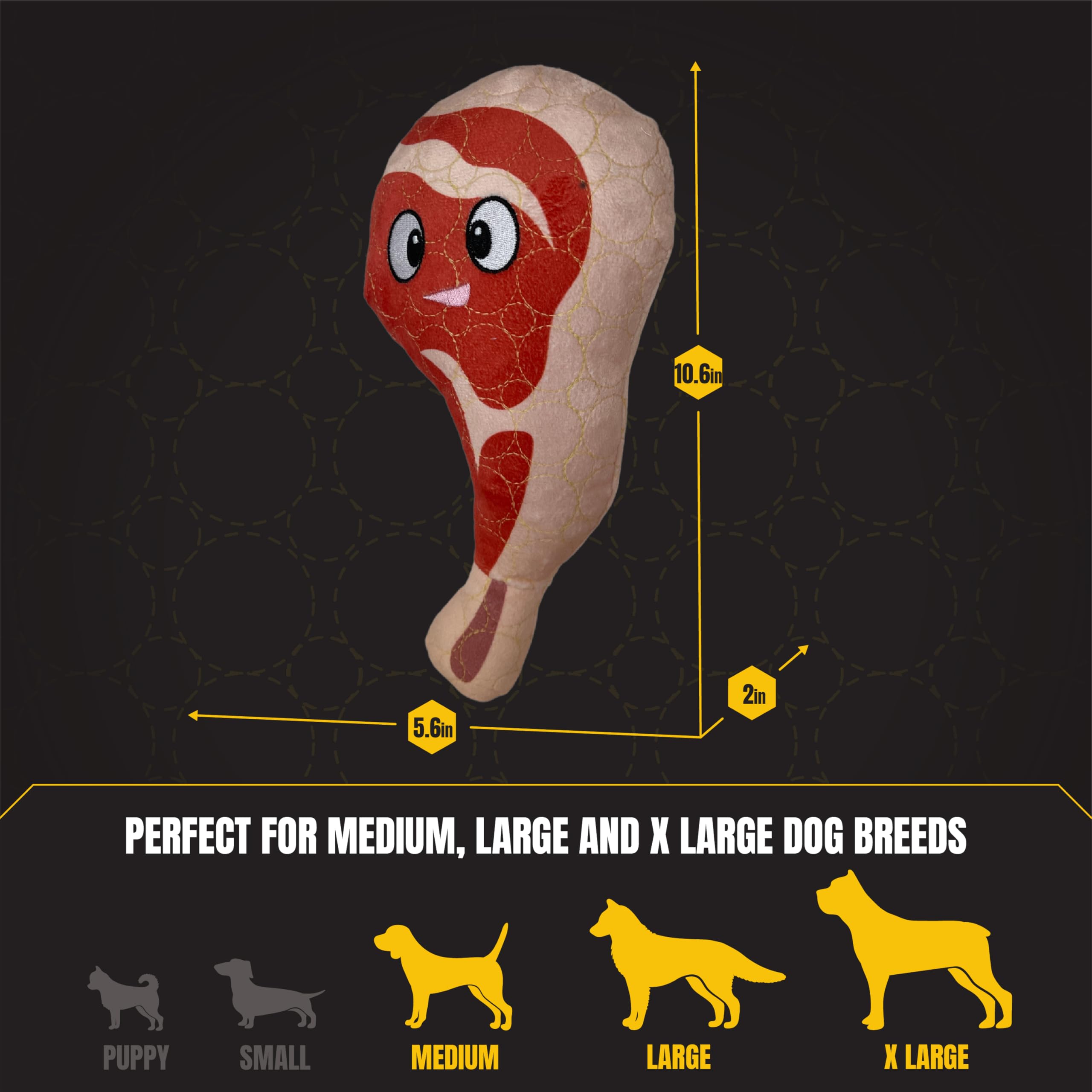 Bite Force cuddling puppy toy offers soothing texture during rest.