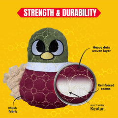 Bite Force kevlar fabric beak toy highlights durability for chewers
