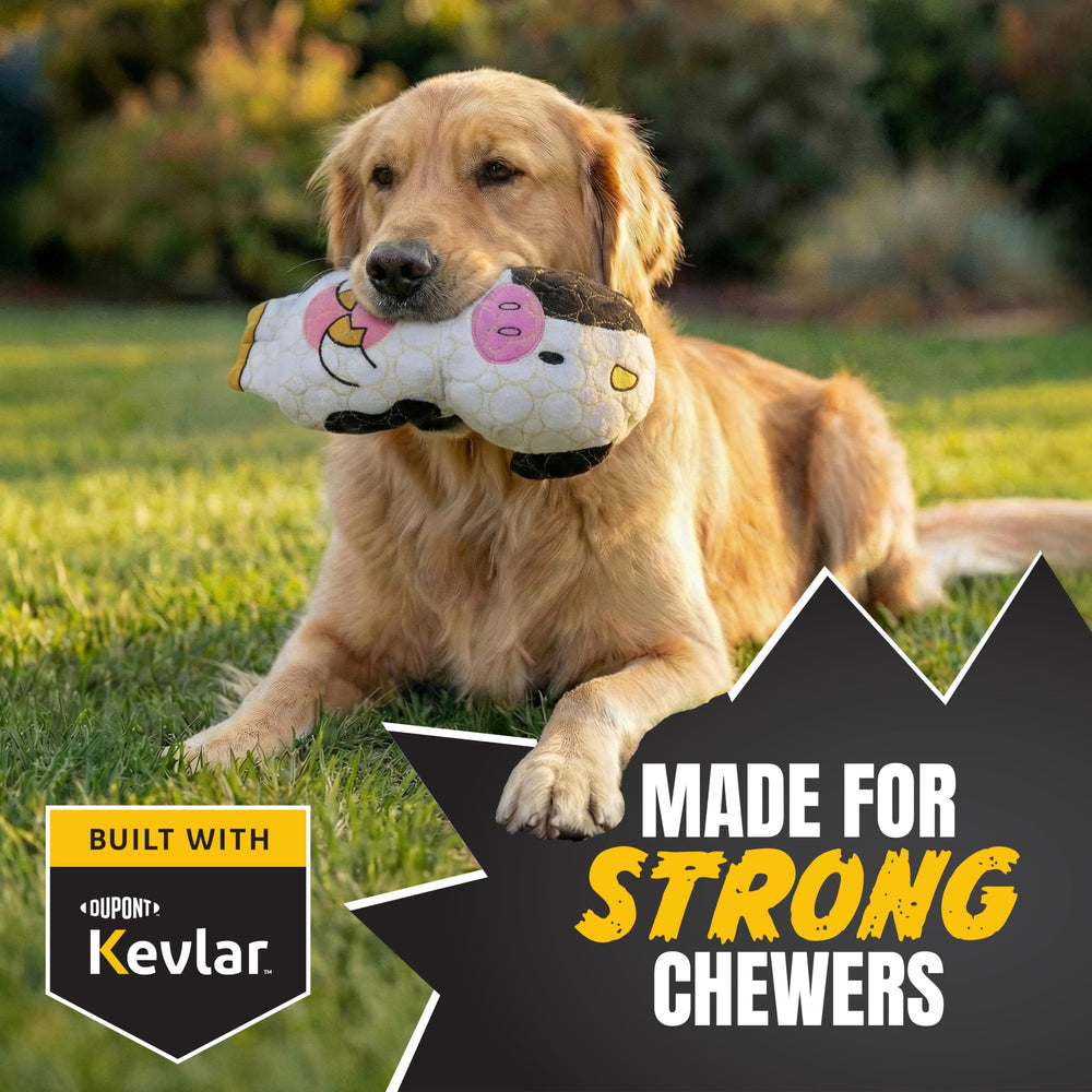 Kevlar reinforced seams on Bite Force dog toy for durability