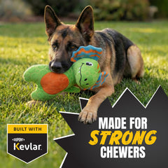 Bite Force Kevlar reinforced dog toy showing heavy stitching for aggressive chewers
