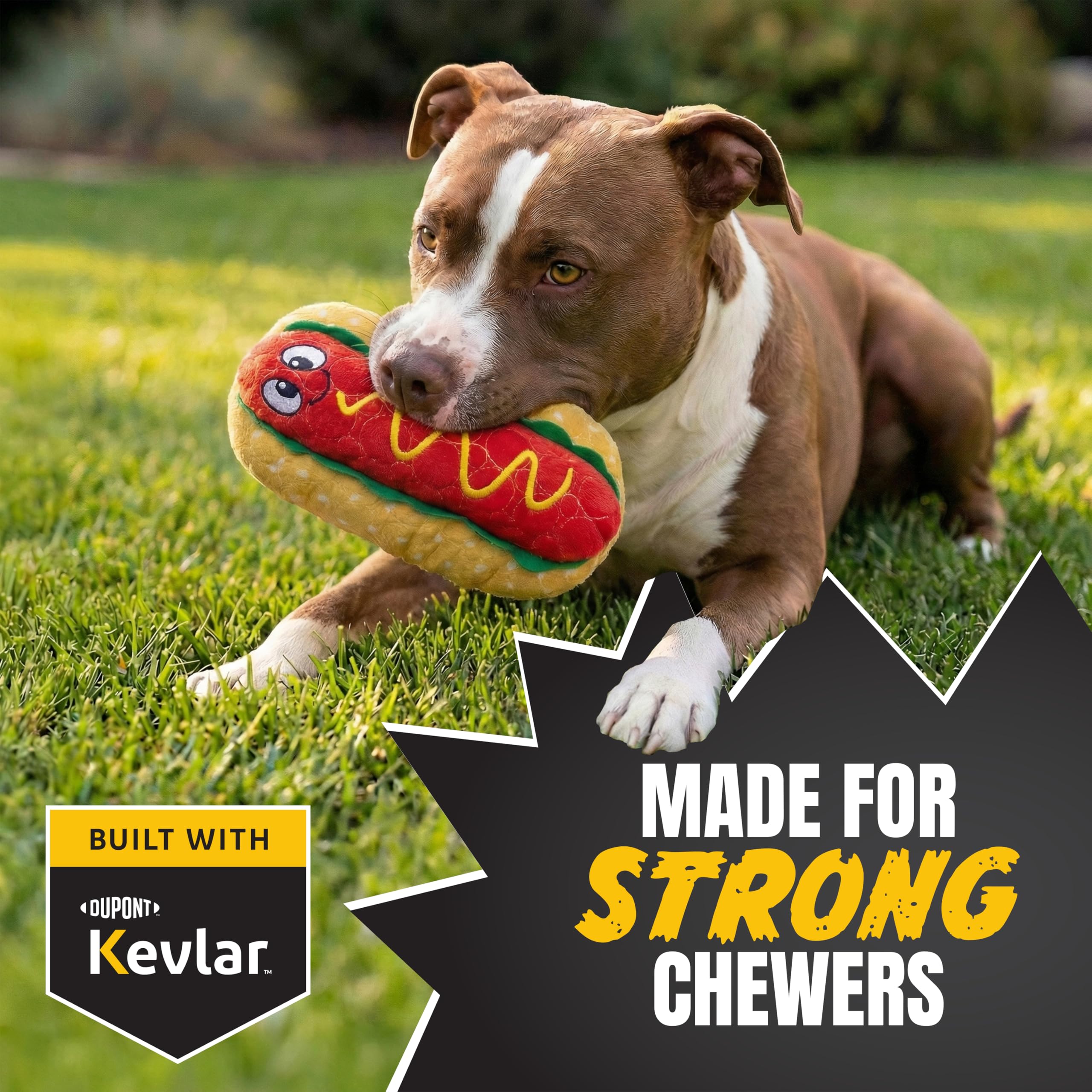 Bite Force Kevlar reinforced seams ensure long-lasting play during outdoor adventures