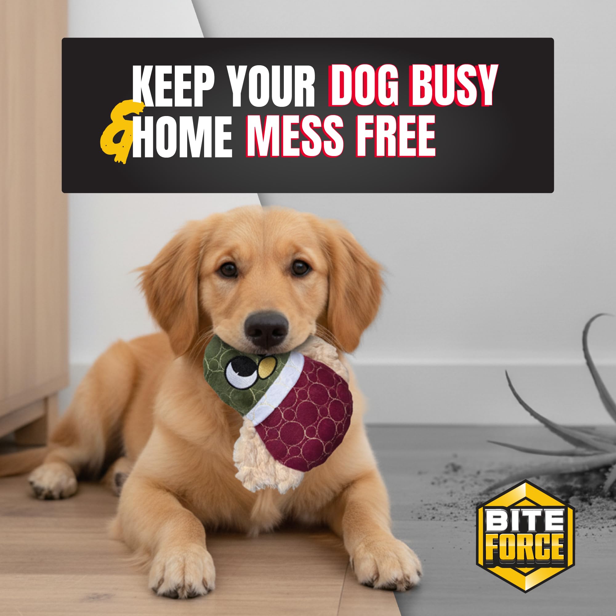 Bite Force dark-red beak toy suitable for indoor outdoor use