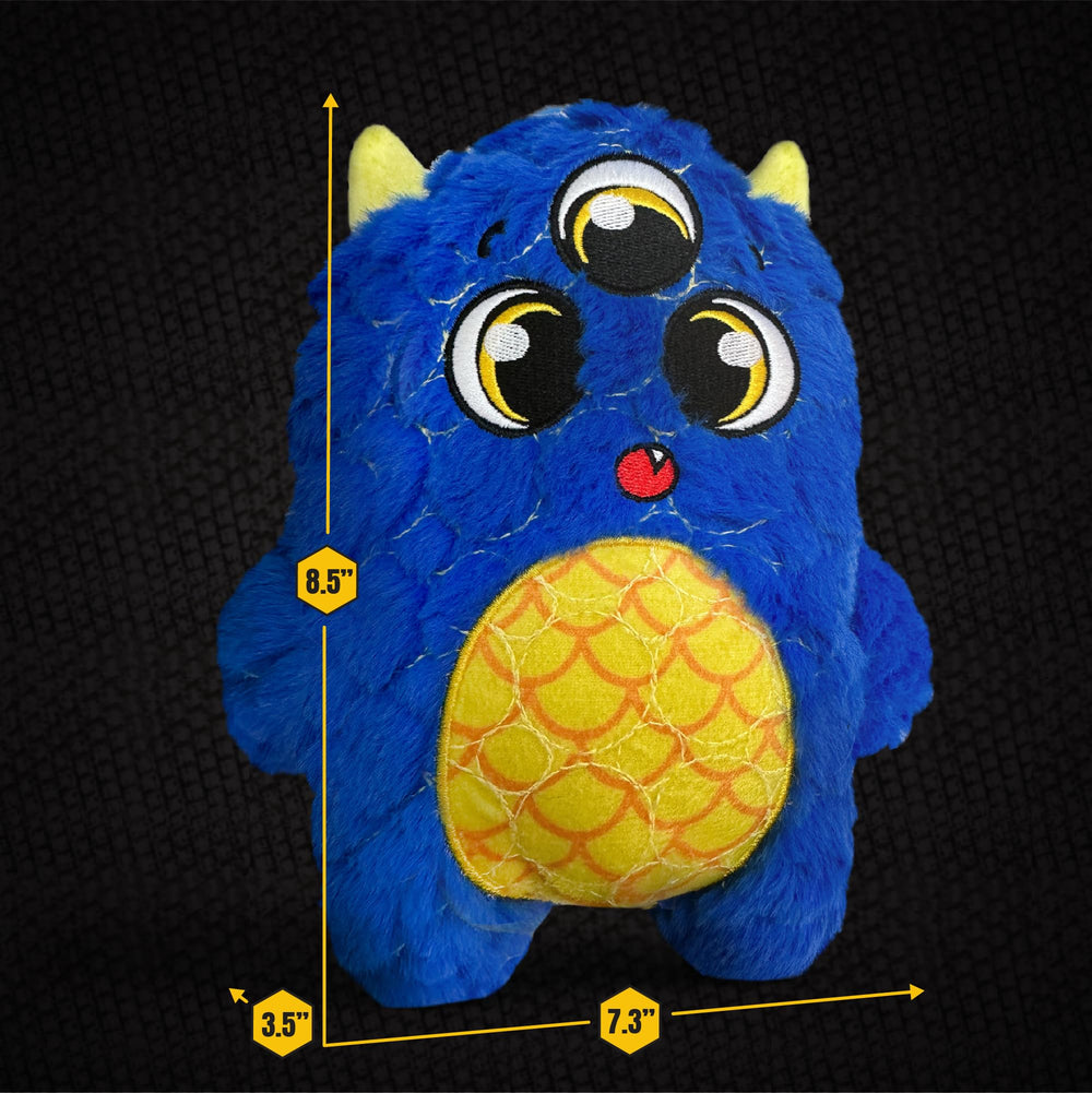 Puppy teething ready Bite Force Monster plush toy