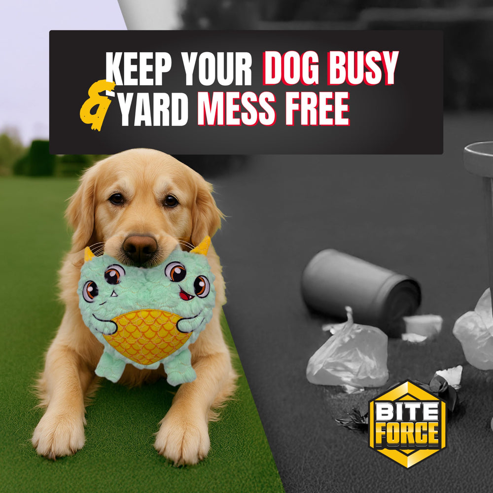 Bite Force versatile plush toy suitable for indoor fetch and park adventures