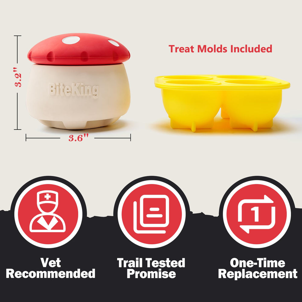 BiteKing dishwasher safe toy for quick cleanup after play.