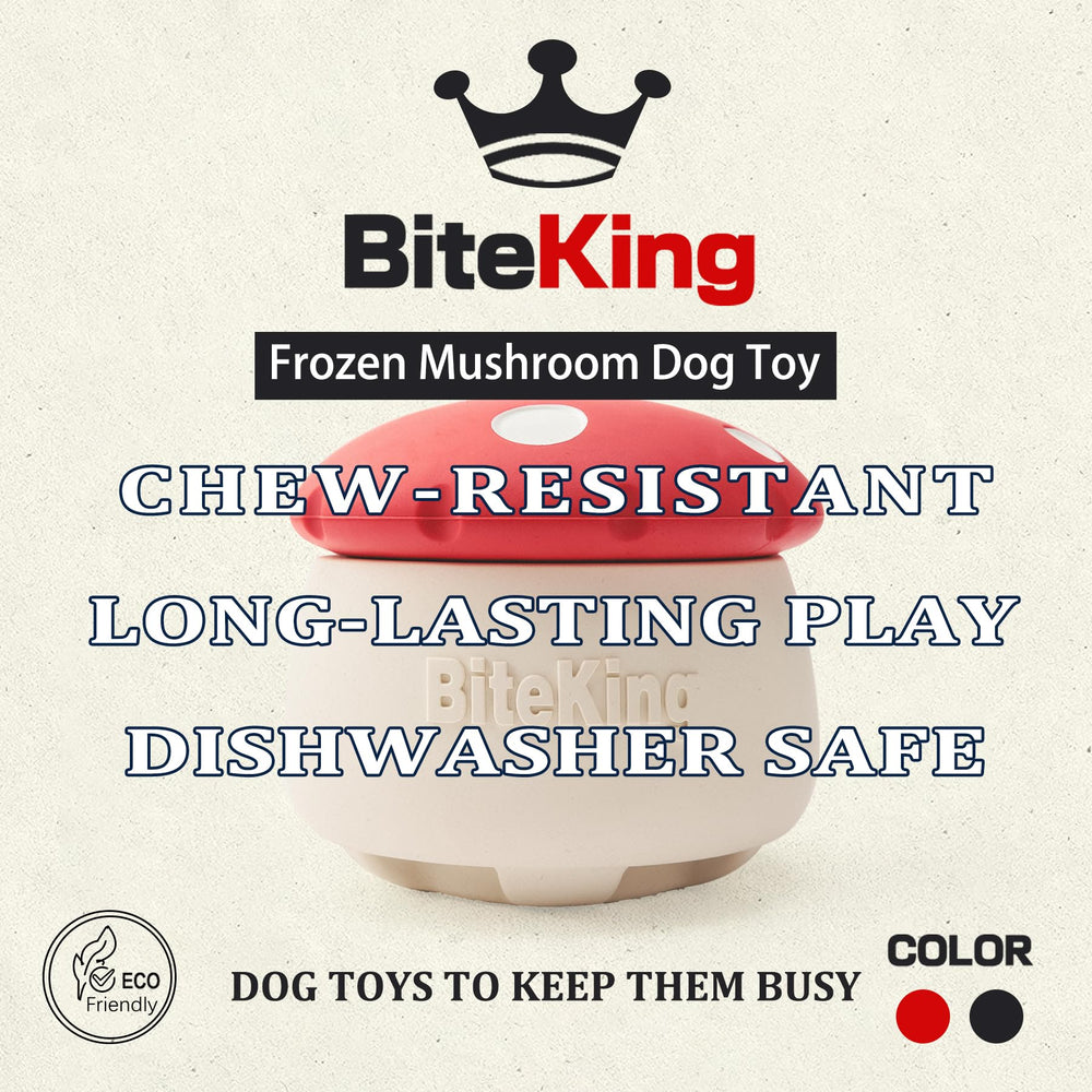 BiteKing freeze enrichment mold with frozen treats for puzzle play.