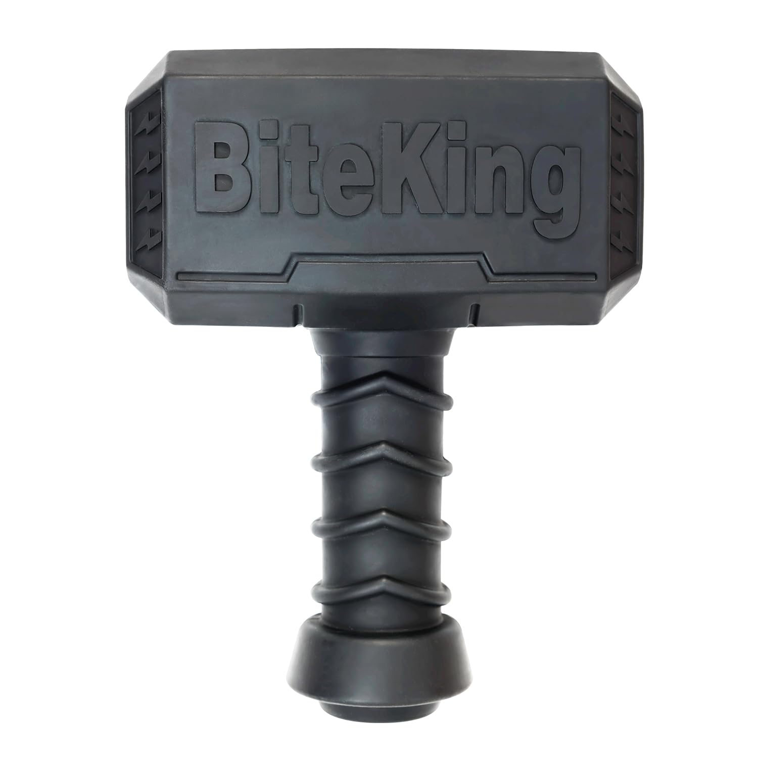 BiteKing natural rubber hammer toy for large chewers in action, durable and safe.