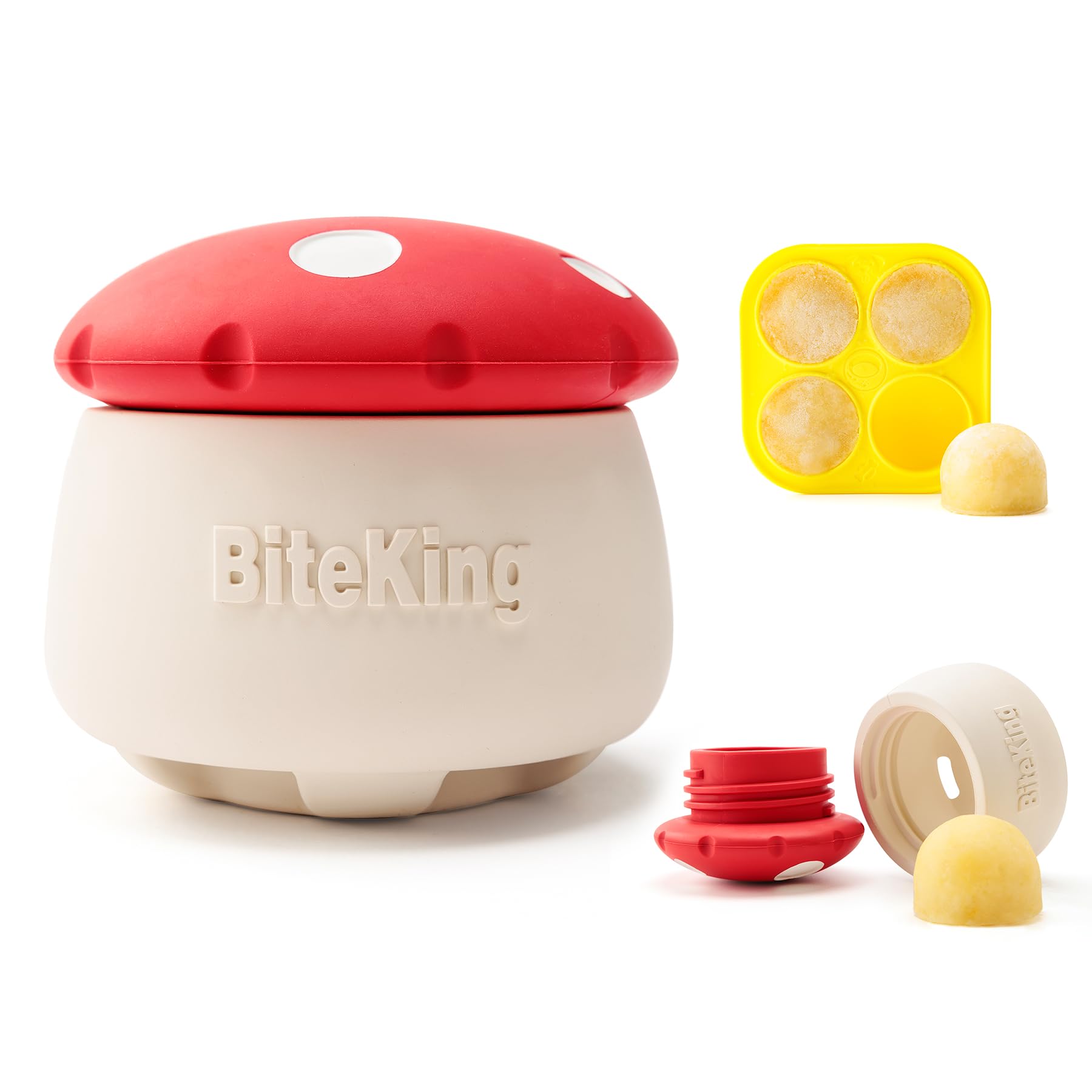 BiteKing interactive dog toy in natural rubber for long lasting engagement.