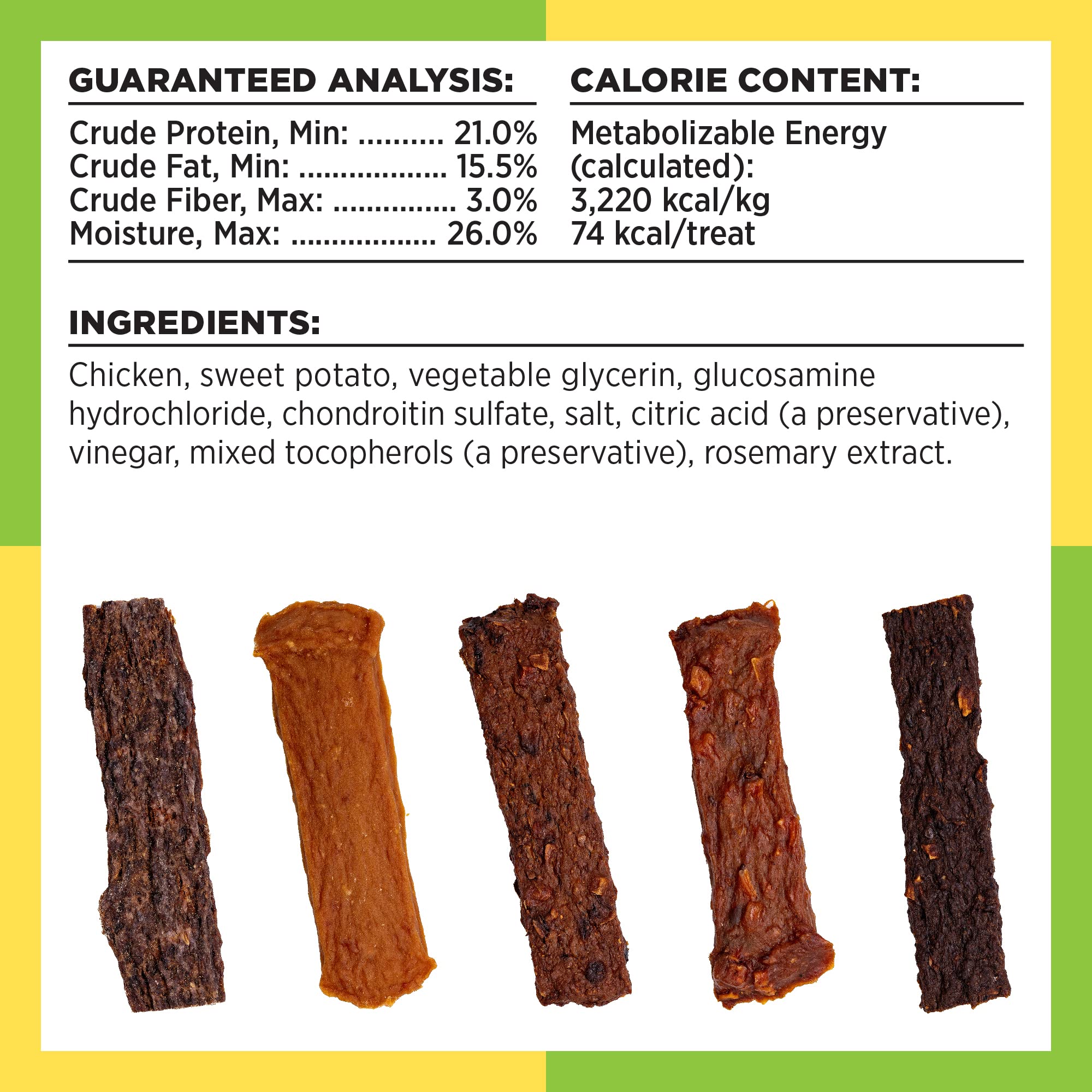 BIXBI Hip & Joint jerky image shows small-batch USA production.
