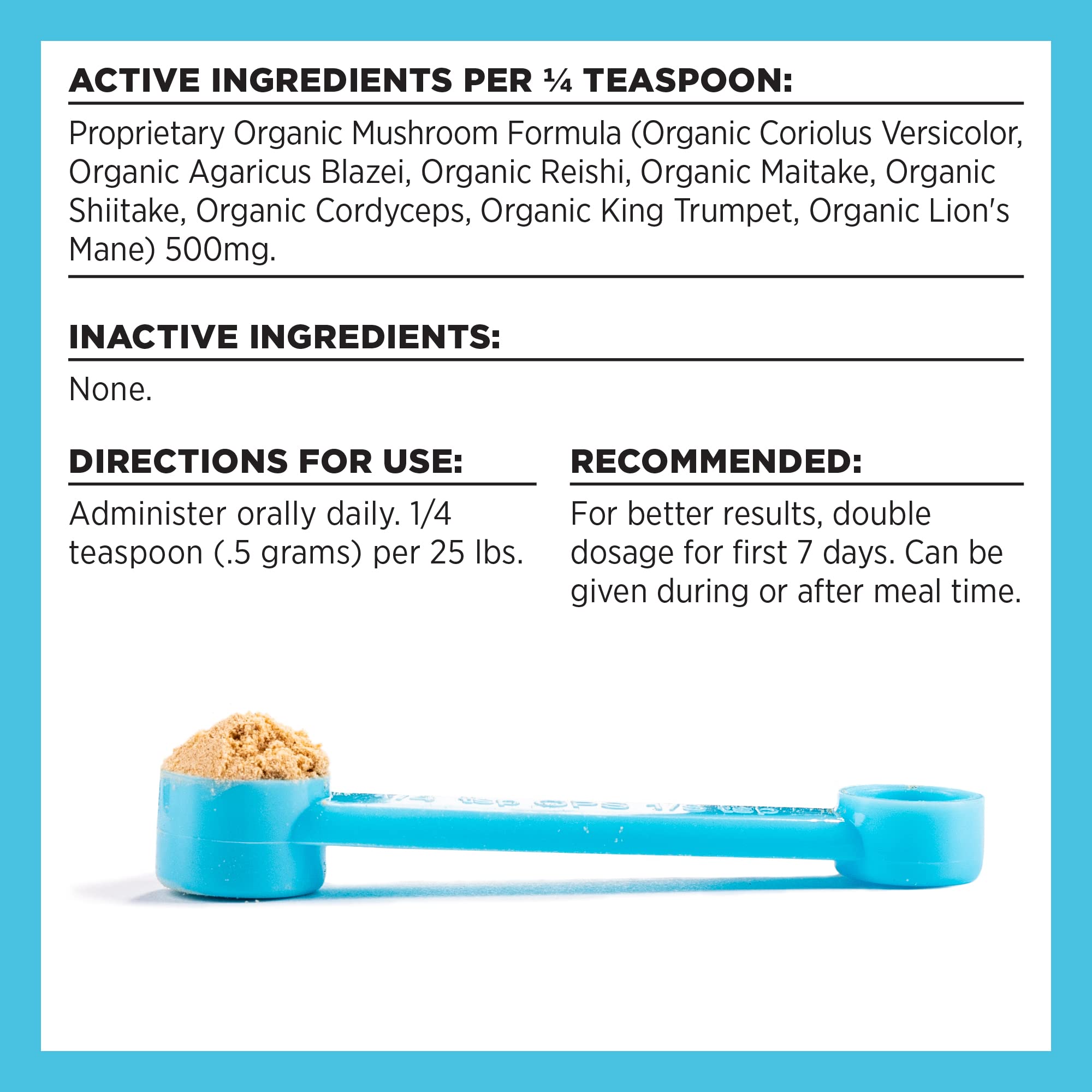 BIXBI Immunity Daily USA-made label emphasizes quality and NASC certification.
