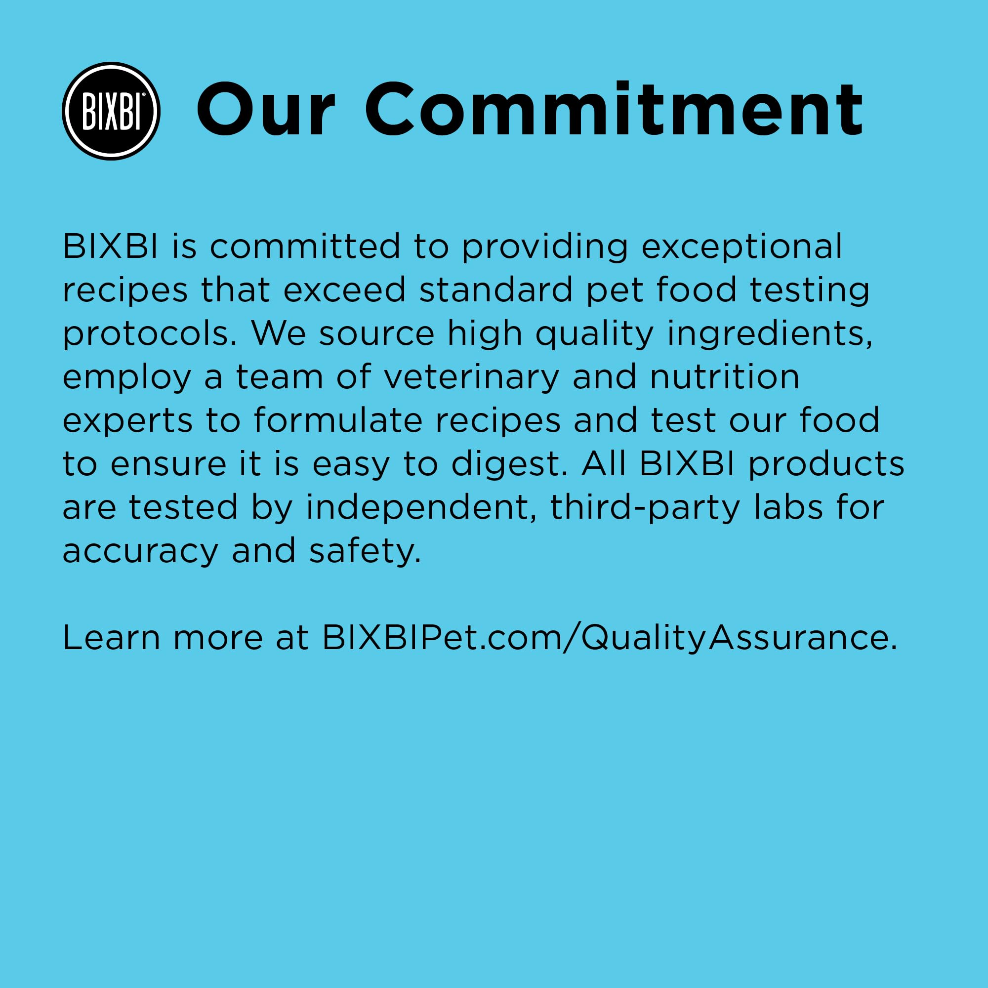 BIXBI Liberty complete nutrition image suggesting balanced feeding for all life stages
