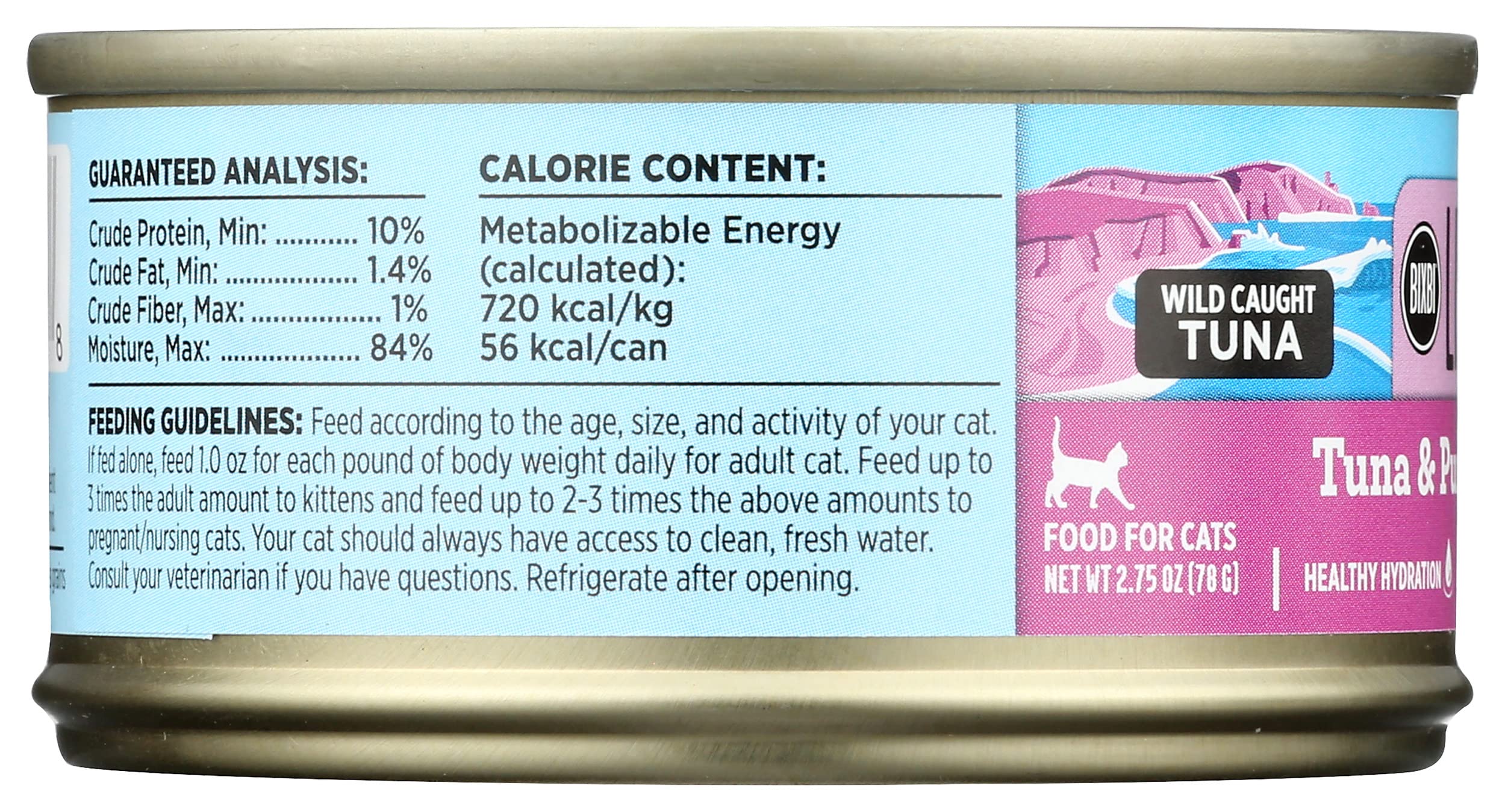 BIXBI Liberty grain-free wet cat food showcases a protein-forward, carb-free recipe.