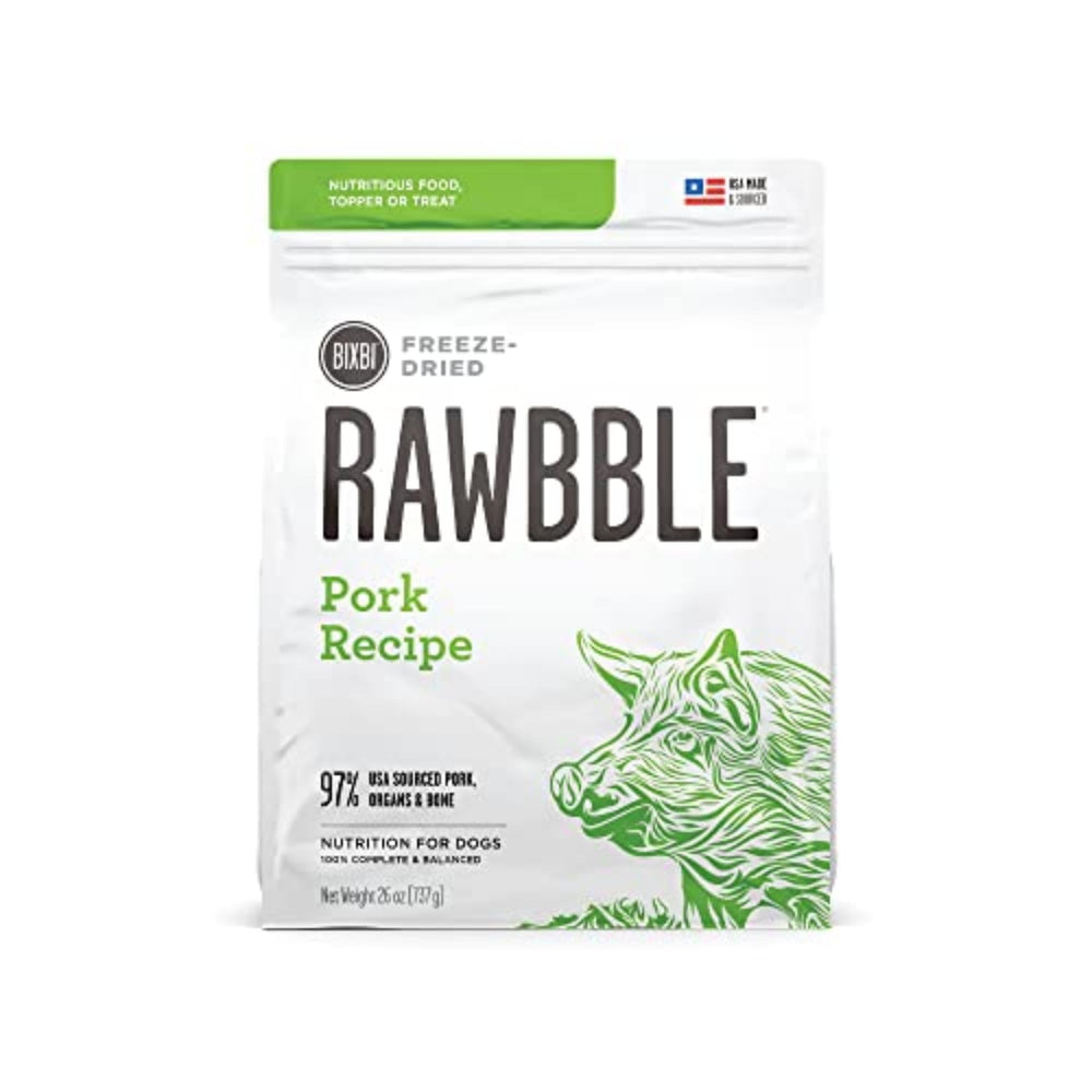 BIXBI Liberty packaging in a resealable bag for easy pantry storage.