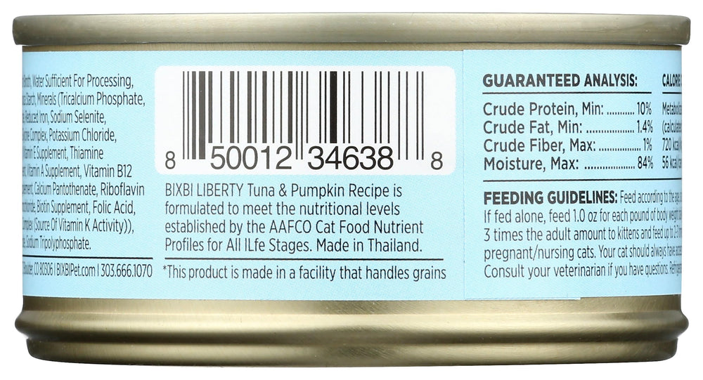 BIXBI Liberty pumpkin fiber boost highlights digestive-friendly fiber in every serving.