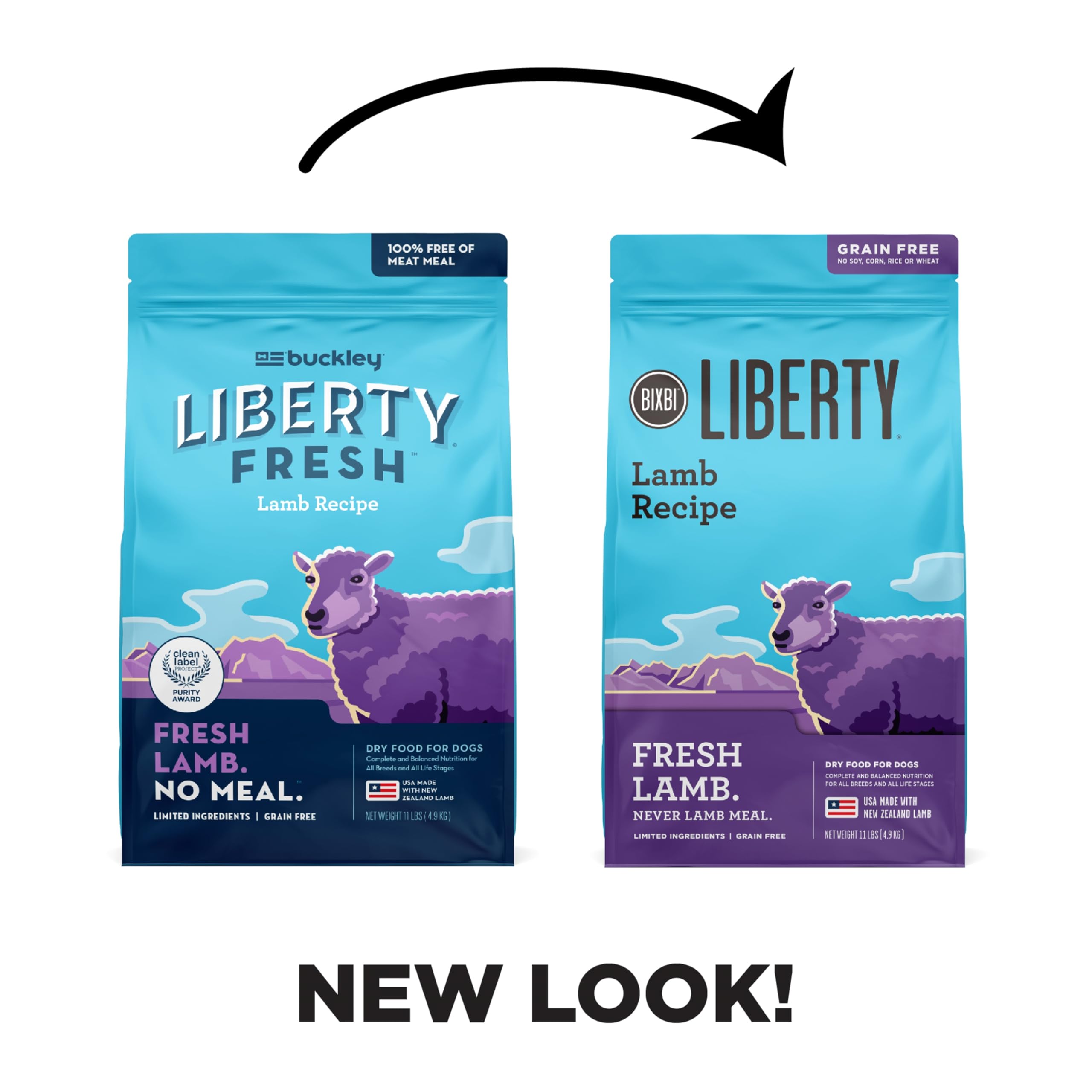 BIXBI Liberty lamb for sensitive stomachs supports easy digestion.