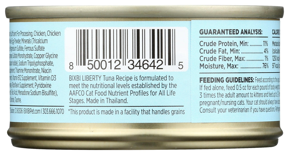 BIXBI Liberty tuna pate 24-pack packaging for households.