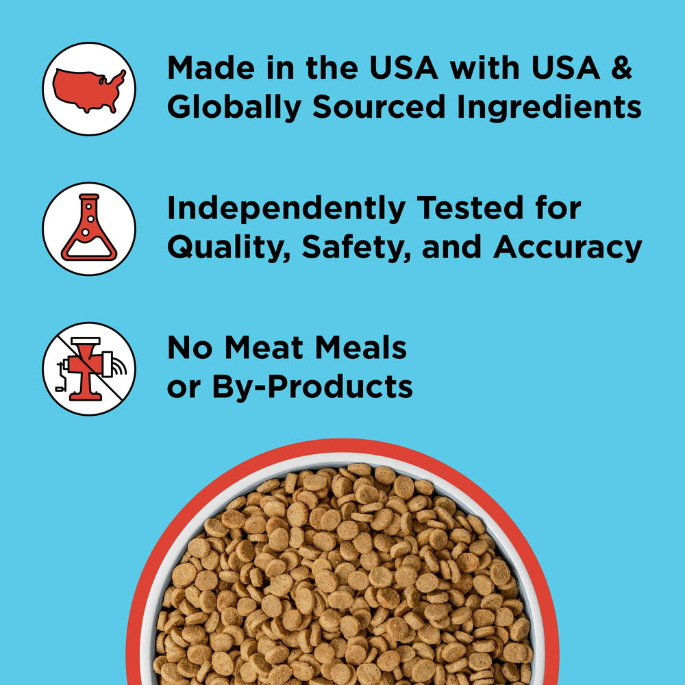 BIXBI Liberty lab-testing results graphic indicating safety and quality checks