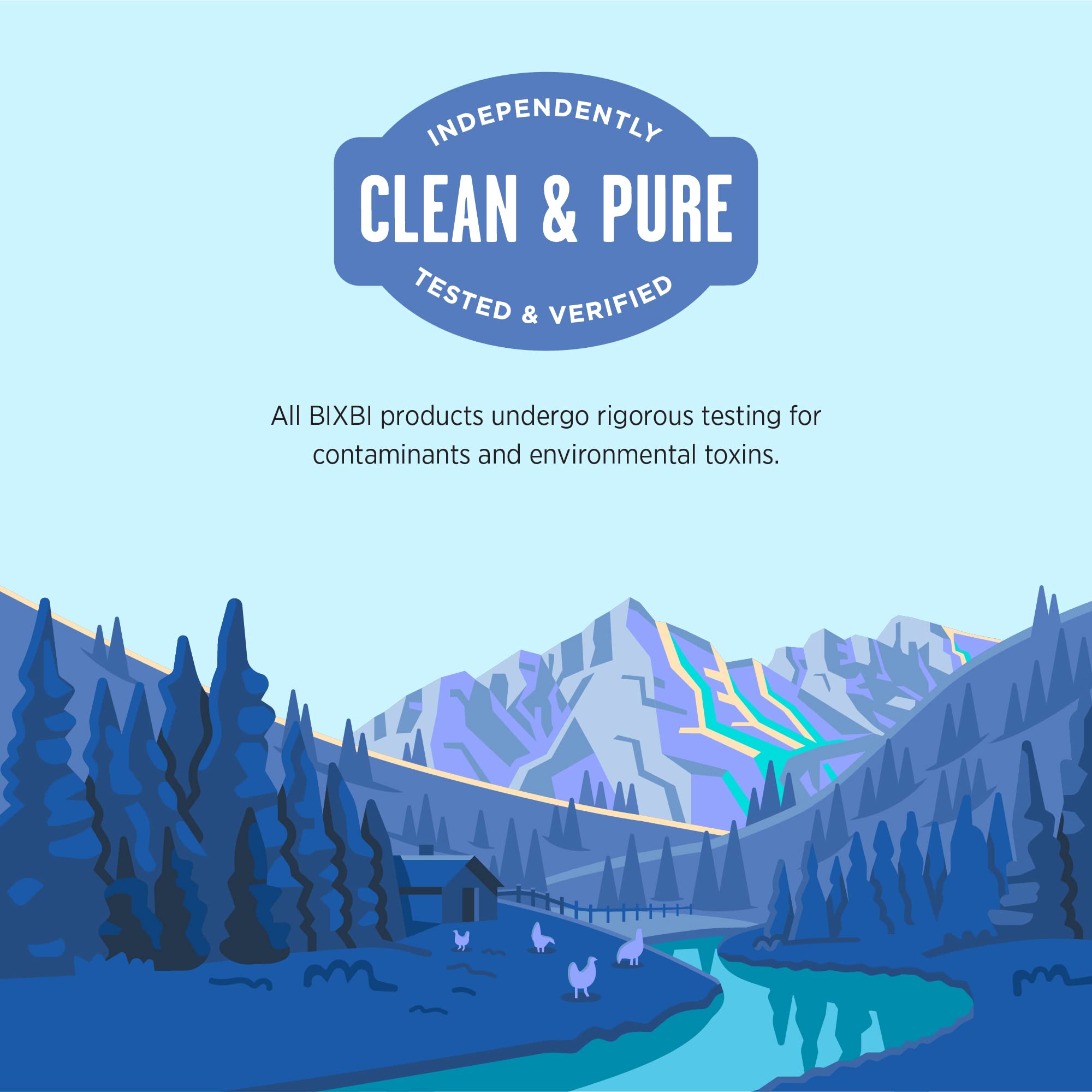 BIXBI Liberty ingredients label shows clean, by-product-free formula.
