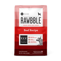 BIXBI Rawbble freeze-dried beef coating provides a protein boost for dogs