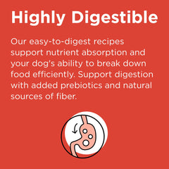 BIXBI Rawbble grain-free formula ideal for sensitive diets.