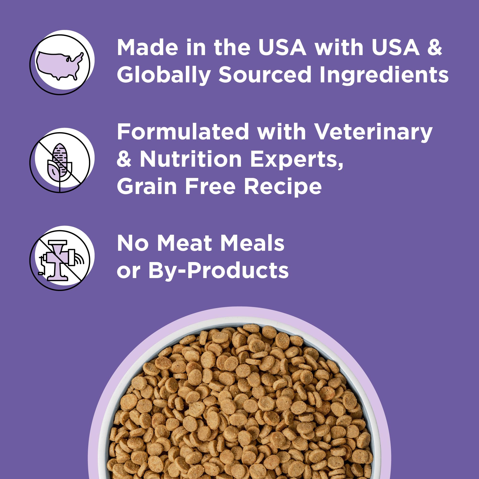 BIXBI Rawbble lentils and peas ingredients for balanced nutrition.