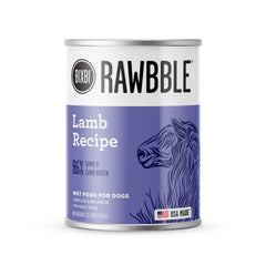 BIXBI Rawbble lamb pate cans show premium protein for dogs.
