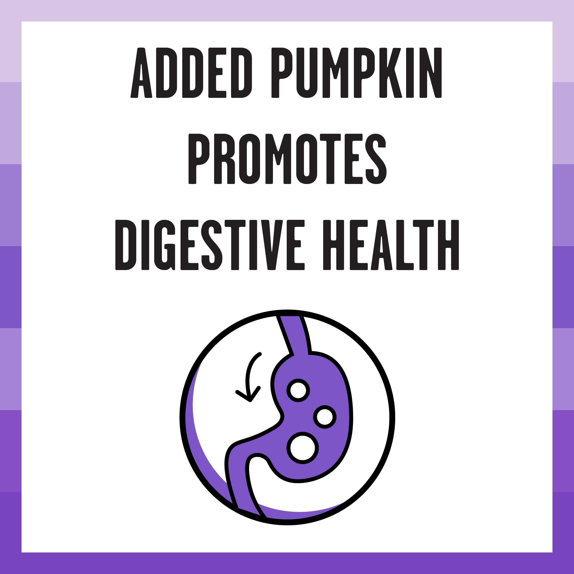 BIXBI Rawbble pumpkin ingredient signals fiber-friendly assistance.