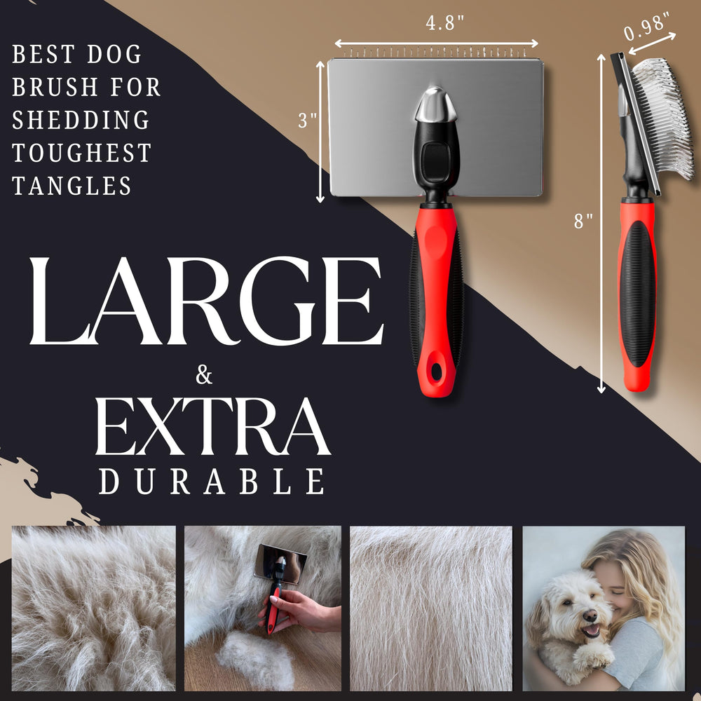 Bixy Pixy Dog Slicker Brush Large sturdy construction for durable grooming