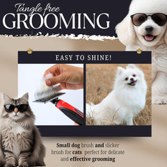 Bixy Pixy Mini Brush has a sturdy soft pad that protects skin while lifting loose hair.