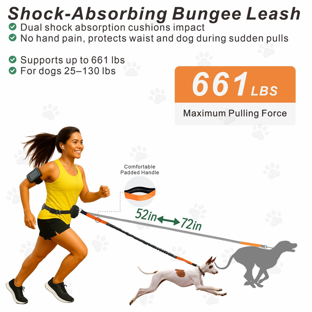 BJDQHKJ leash featuring dual padded handles for comfortable long walks.