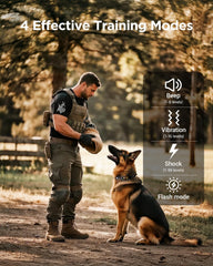 Blackdog LCD display shows four training modes for precise sessions.