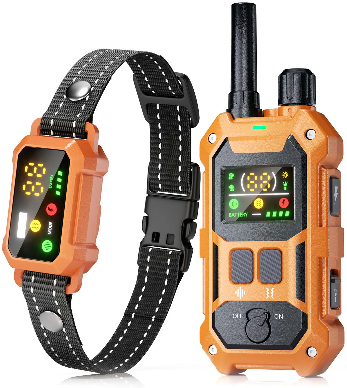 Blackdog remote and collar for controlled outdoor training.
