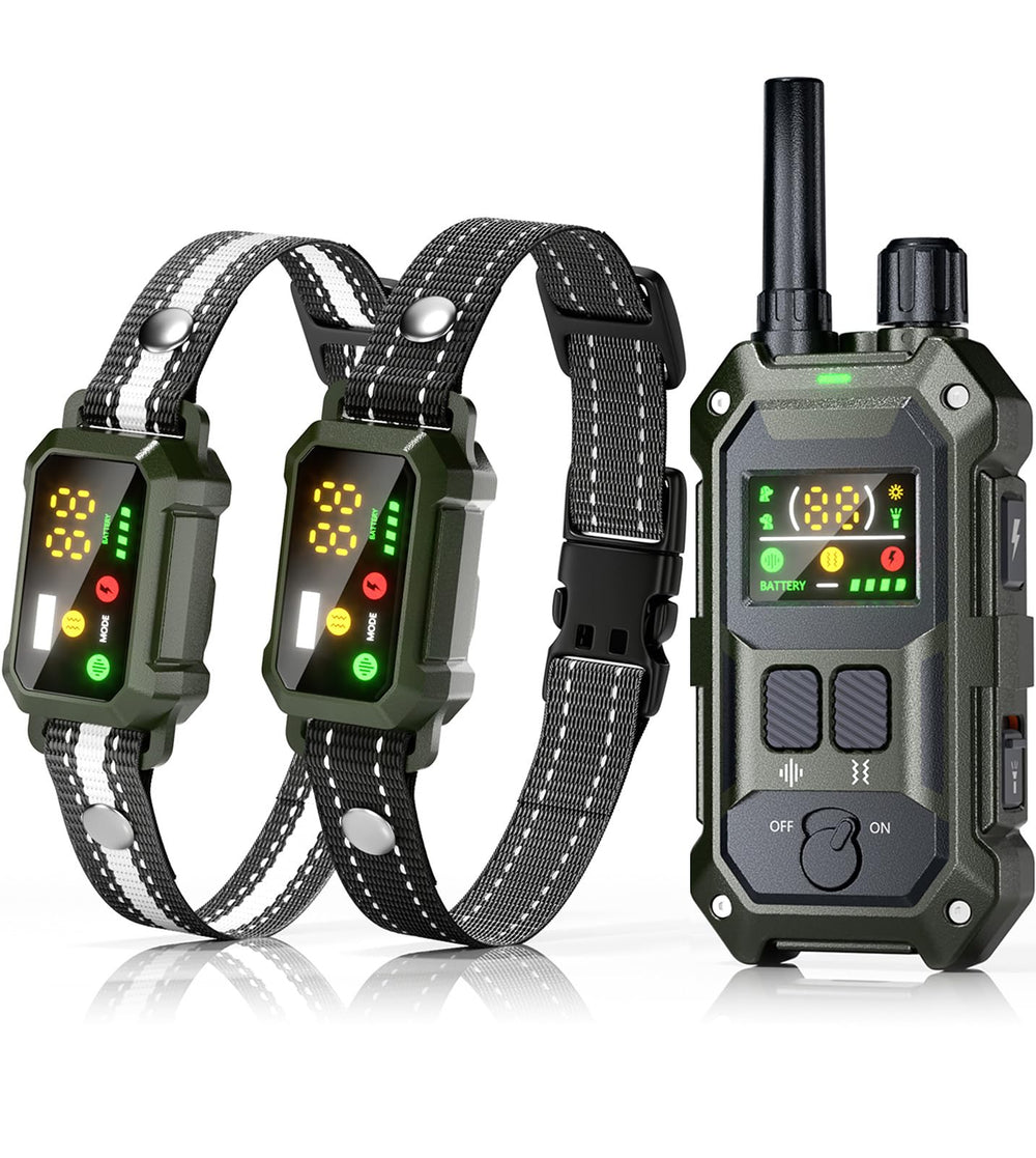 Blackdog military dog shock collar with remote for long-range training.