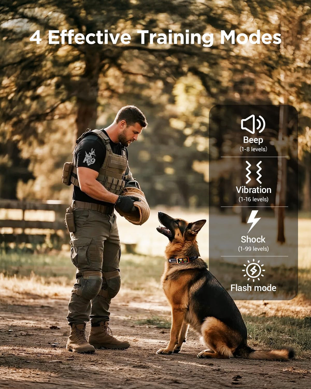 Blackdog night-vision flashlight and strobe improve nighttime visibility.