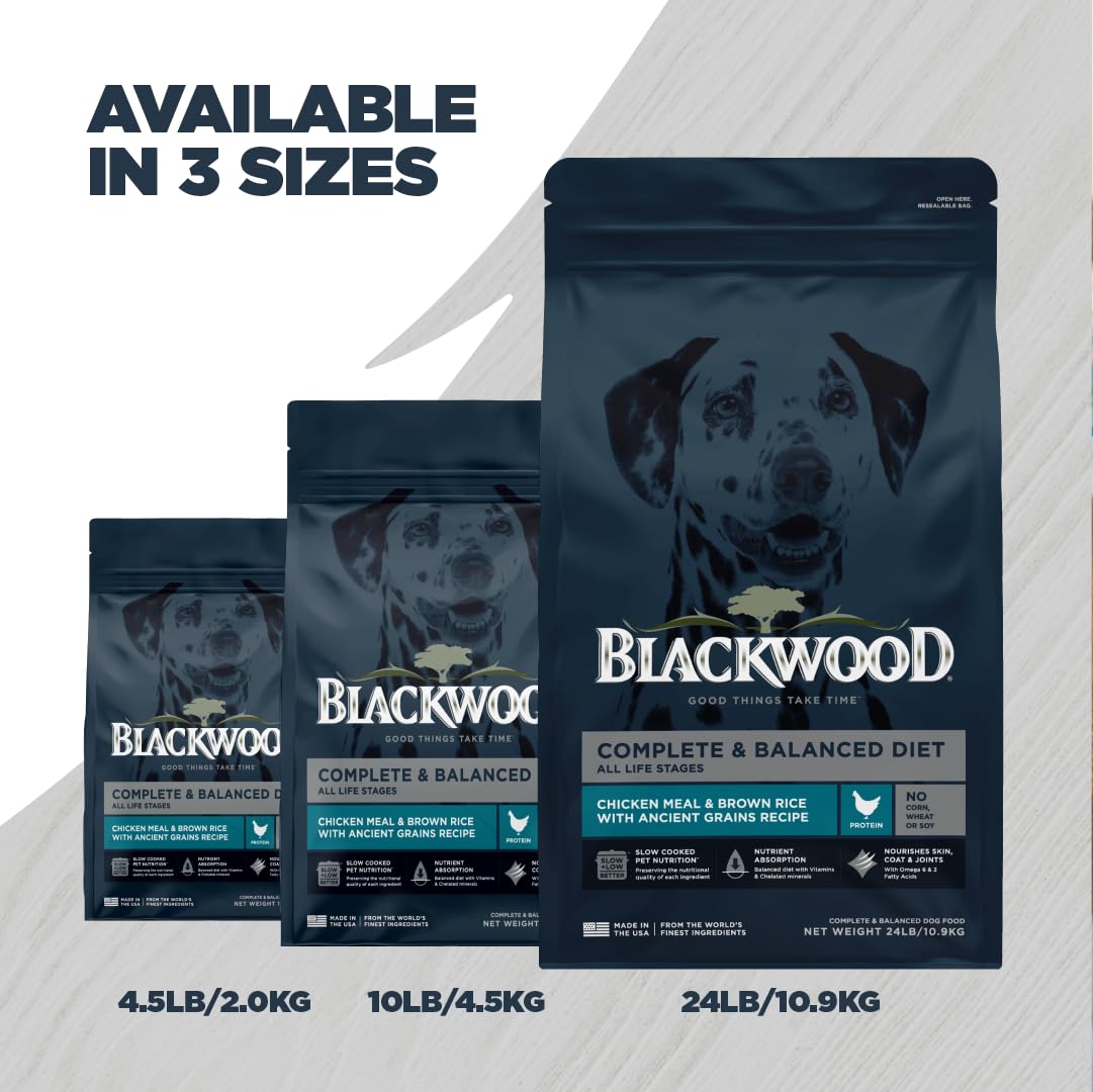 Suitable for all life stages and breeds with Blackwood all-life-stages formula.