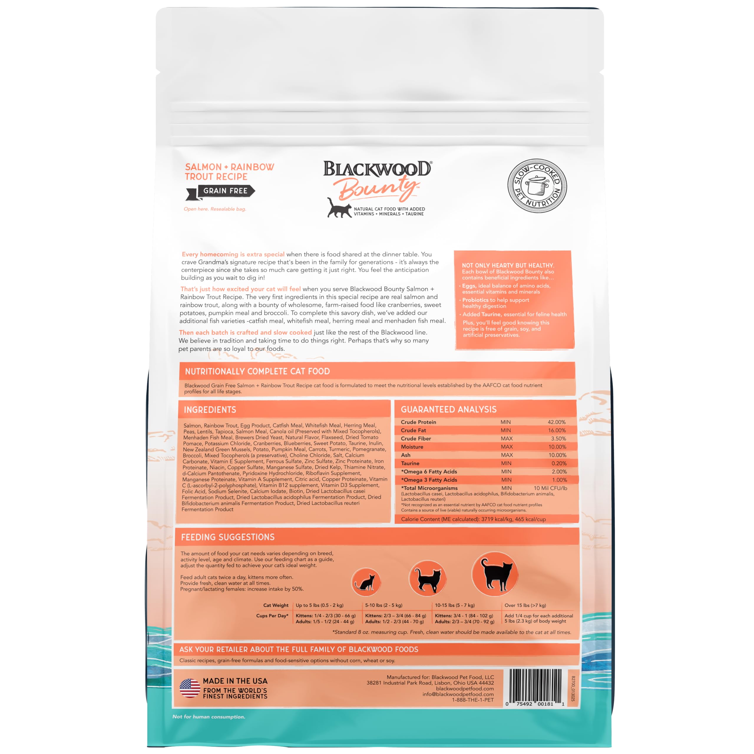 Cat enjoying meal time serving Blackwood Bounty savory kibble appealing to finicky eaters.