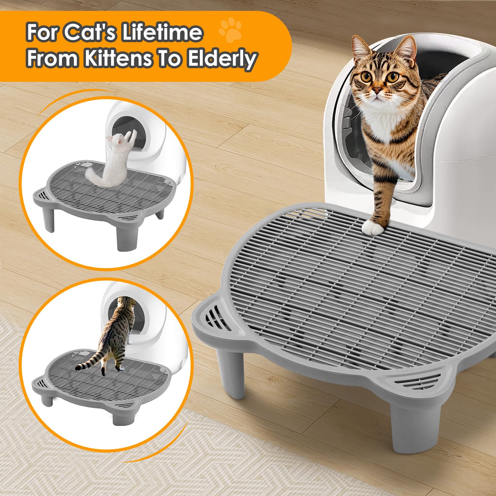 Blata large-capacity tray reduces cleaning frequency between uses.
